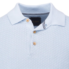 Jacquard front polo