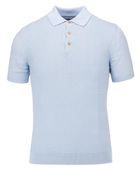 Jacquard front polo