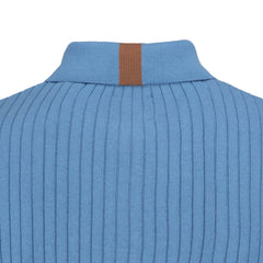 Knitted rib polo