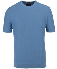 Half sleeve knitted crew