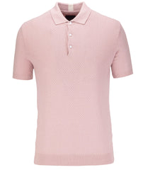 Short Sleeve Cotton Linen Blend Polo