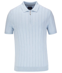 Short Sleeve Wide Rib Knitted Polo