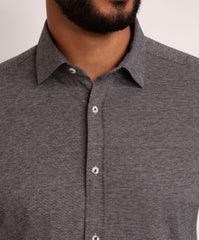 Long Sleeve Piquet Jersey Shirt