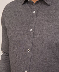 Long Sleeve Piquet Jersey Shirt