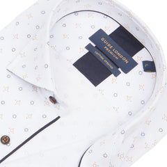 Long Sleeve Geometric Print Shirt