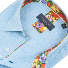 Men's Linen Blend Long Sleeve Shirt