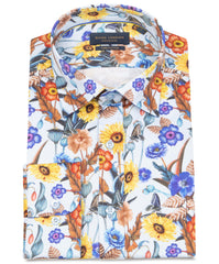 Long Sleeve Garden Print Shirt
