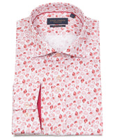 Long Sleeve Geometric Watercolour Print Shirt