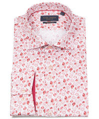 Long Sleeve Geometric Watercolour Print Shirt