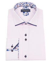 Long Sleeve Contrast Collar Tip Shirt