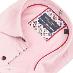 Long Sleeve Solid Colour Ombre Button Shirt