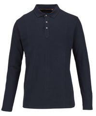 Long Sleeve Textured Polo Top