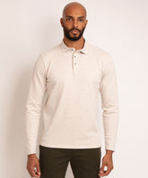 Long Sleeve Textured Polo Top