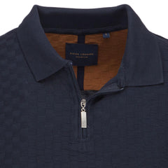 Long Sleeve Zip Knitted Polo