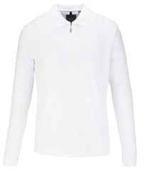 Long Sleeve Zip Knitted Polo