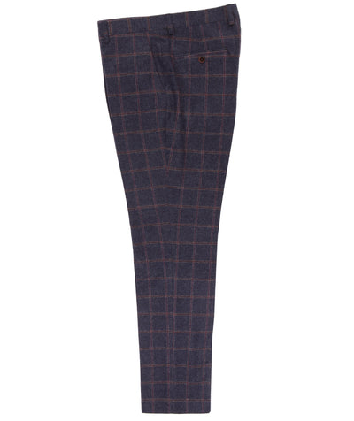 Brushed Tweed Check Trouser