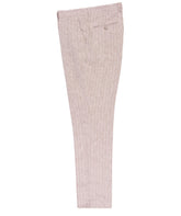 Soft Herringbone Cotton Linen Blend Trouser