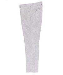 Soft Herringbone Cotton Linen Blend Trouser