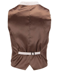 Soft Herringbone Cotton Linen Blend Waistcoat