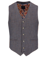 Textured Woven Triple Colour Yarn Waistcoat
