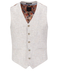 Textured Woven Triple Colour Yarn Waistcoat