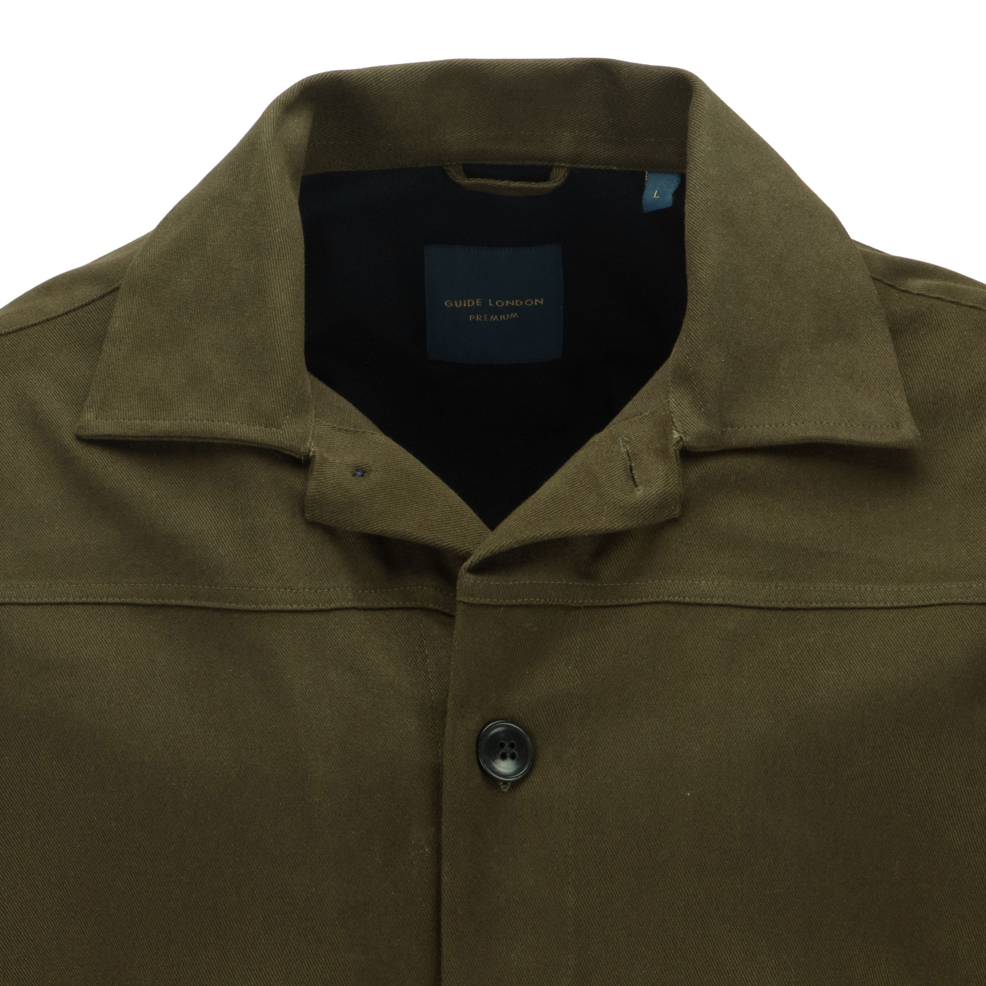 Cotton Blend Modern Overshirt