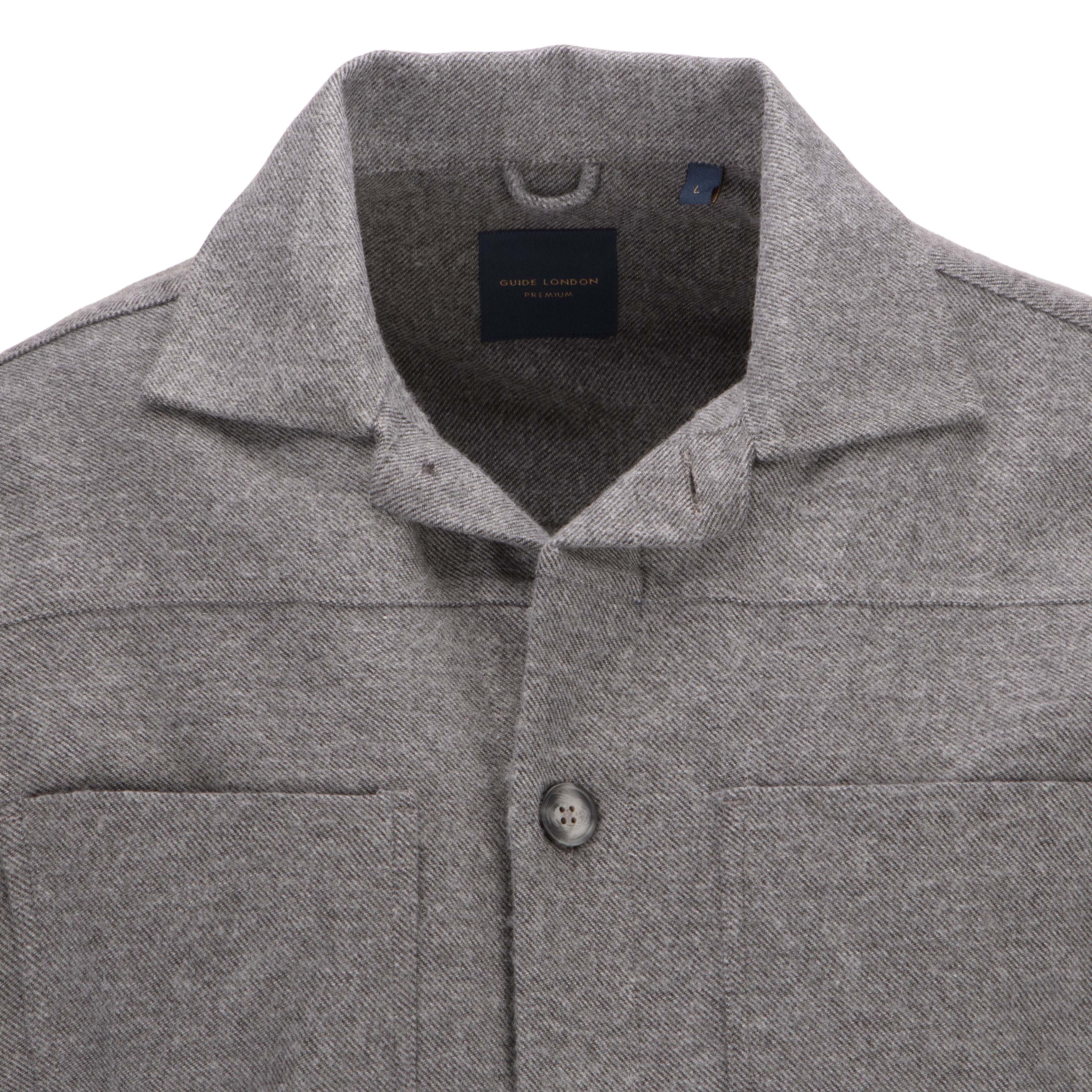 Long Sleeve Grey Overshirt