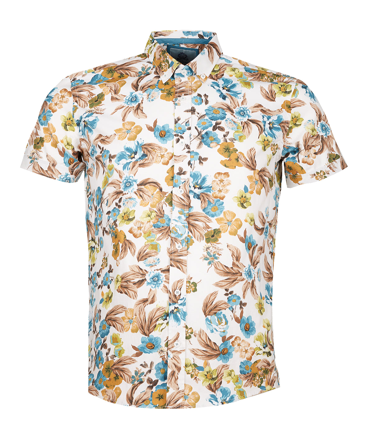 Multi-Coloured Floral Short Sleeve Shirt