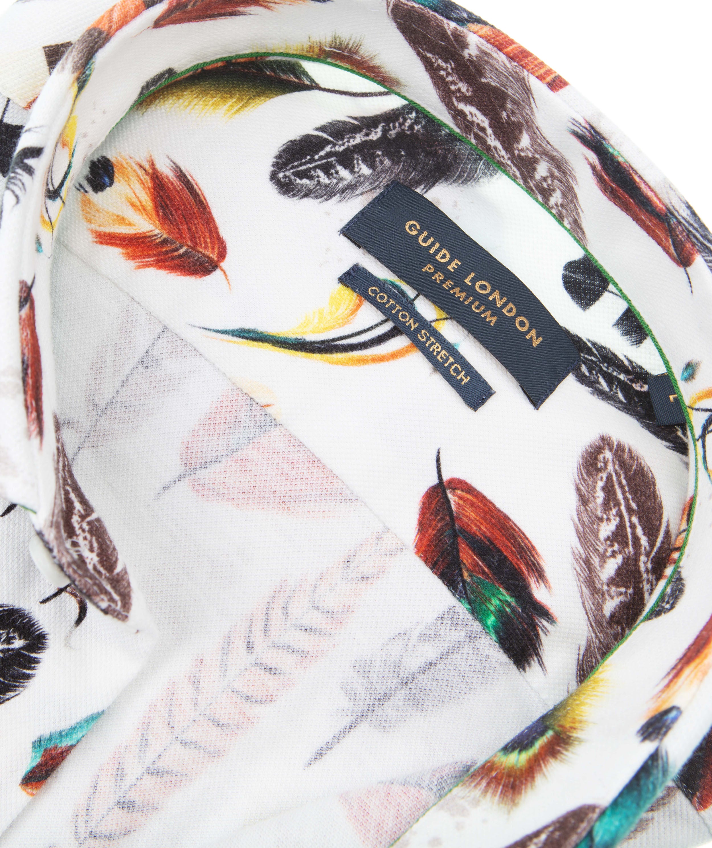 Feather Print Jersey Shirt