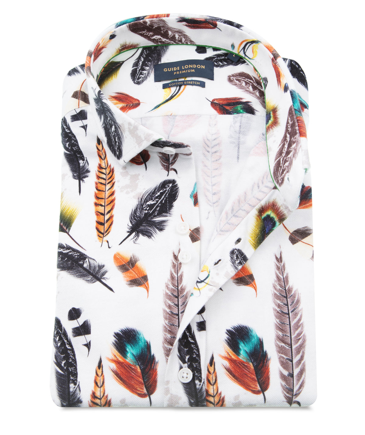 Feather Print Jersey Shirt