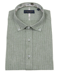 Half Sleeve Cotton-Linen Blend Shirt