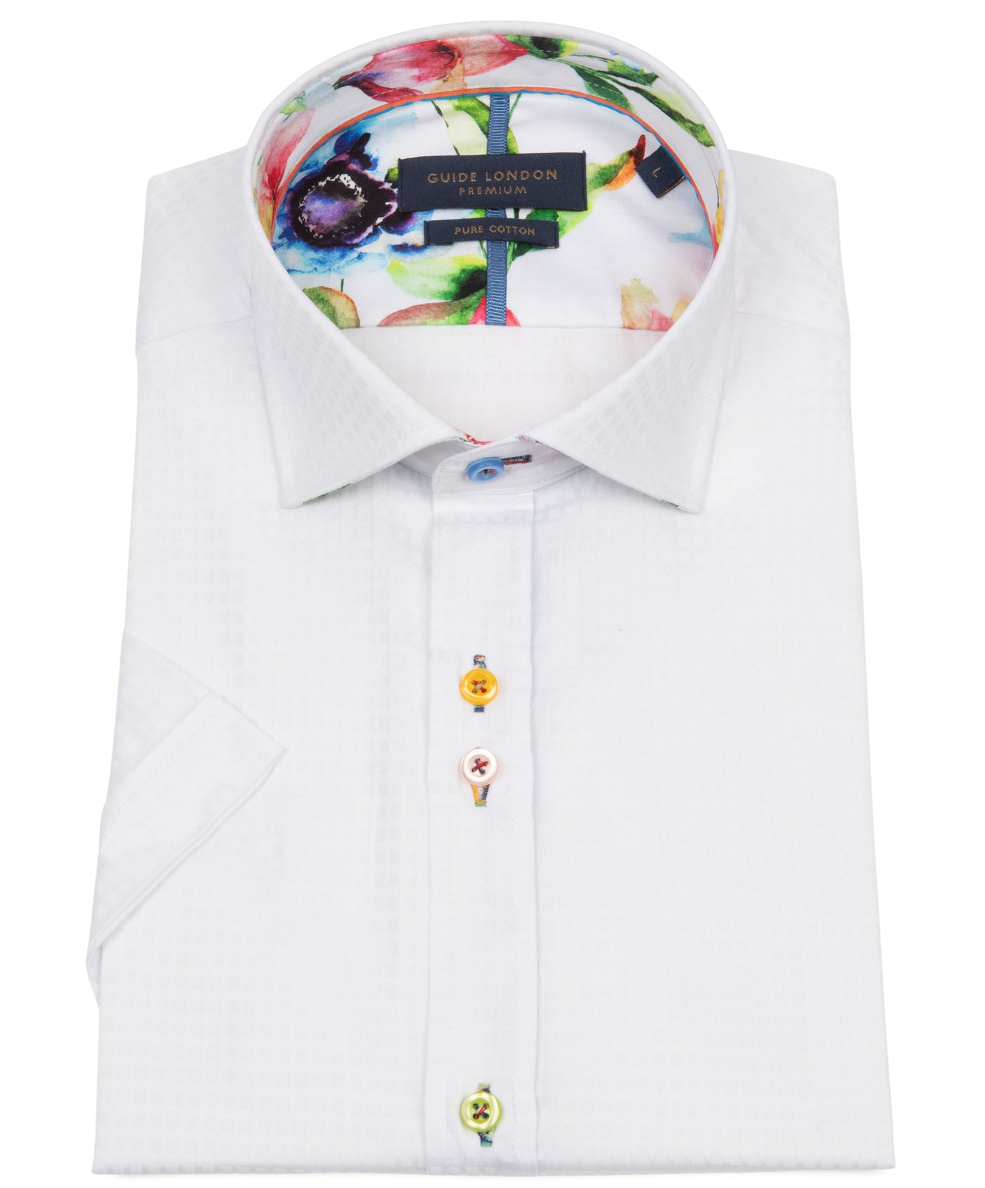 Vibrant Details Half Sleeve White Shirt