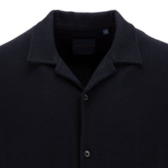 Button Through Revere Collar Jersey Shirt