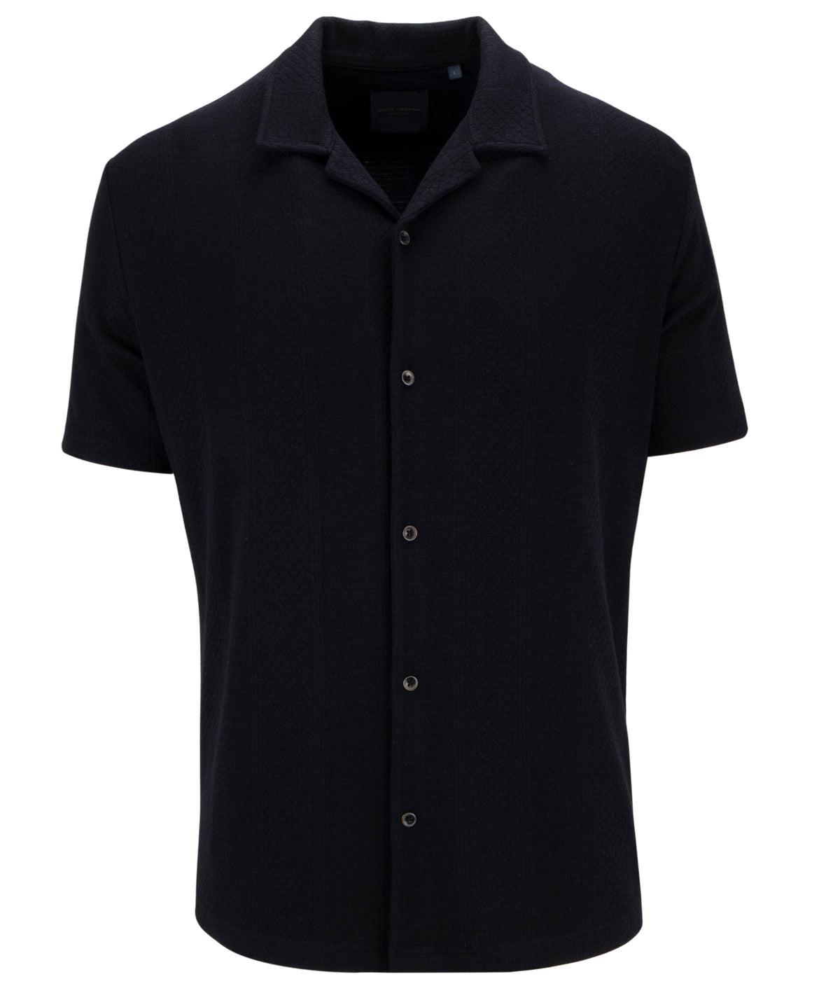 Button Through Revere Collar Jersey Shirt