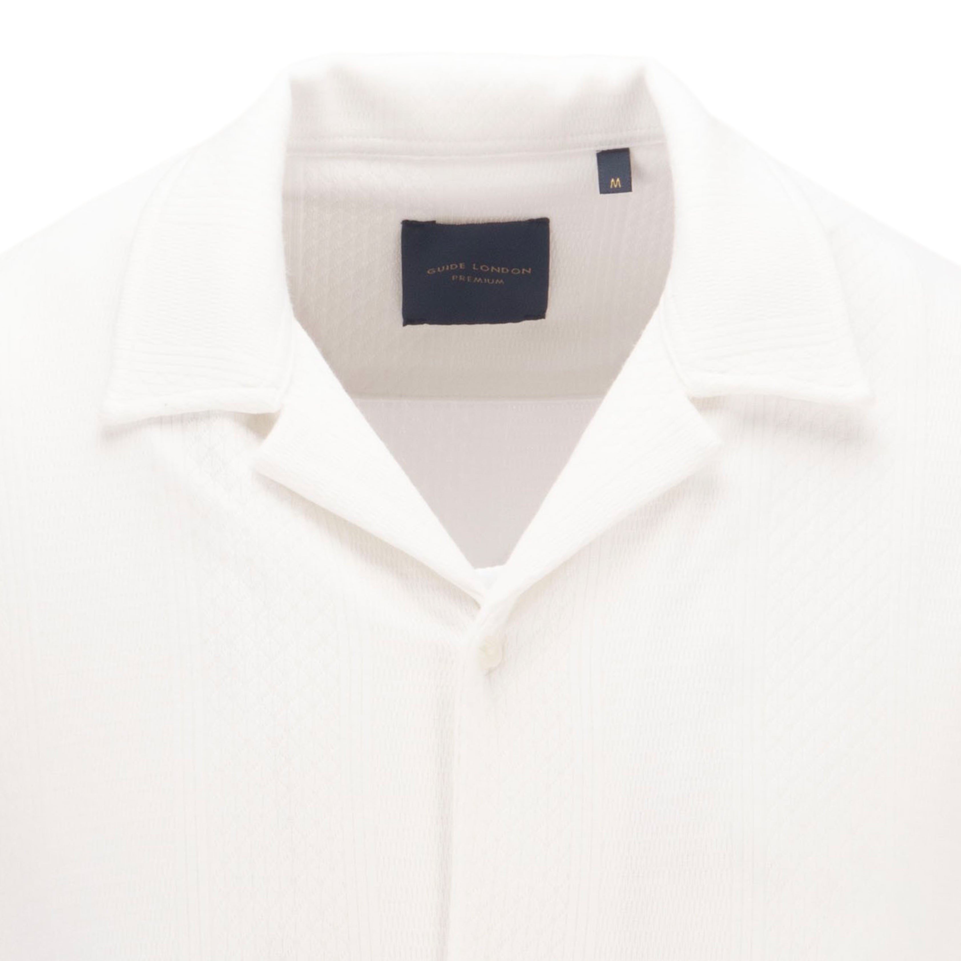 Button Through Revere Collar Jersey Shirt