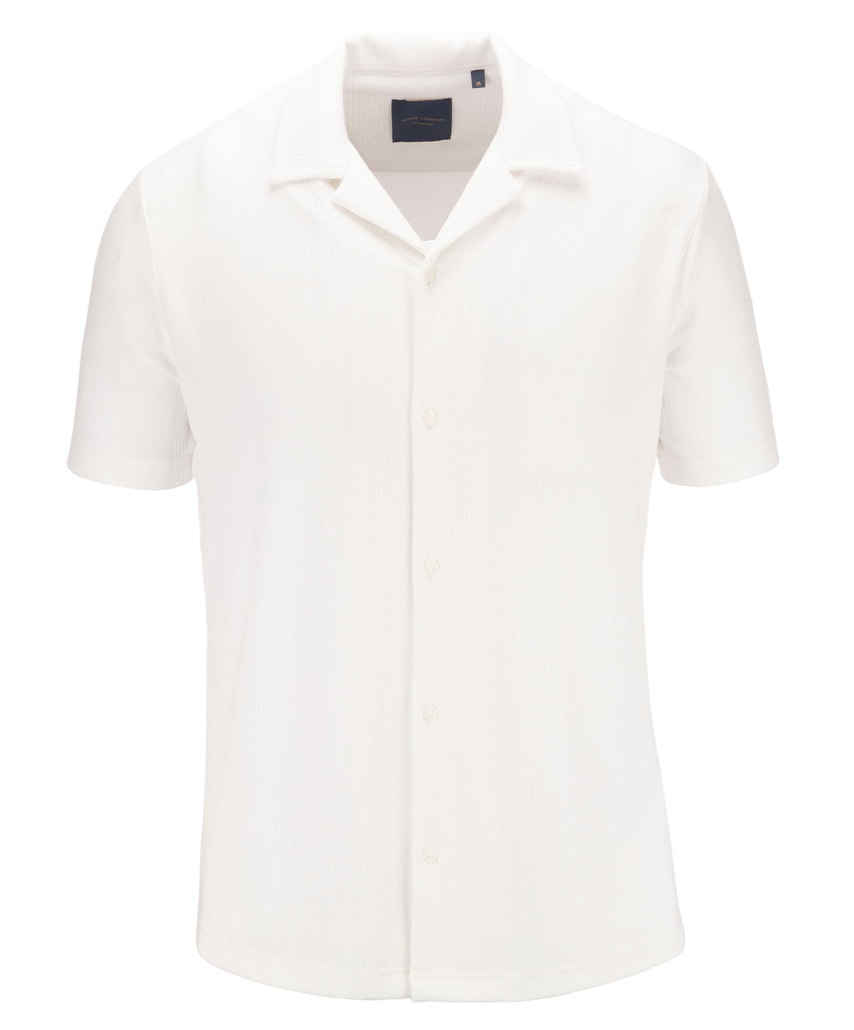 Button Through Revere Collar Jersey Shirt