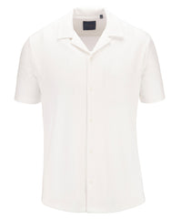 Button Through Revere Collar Jersey Shirt