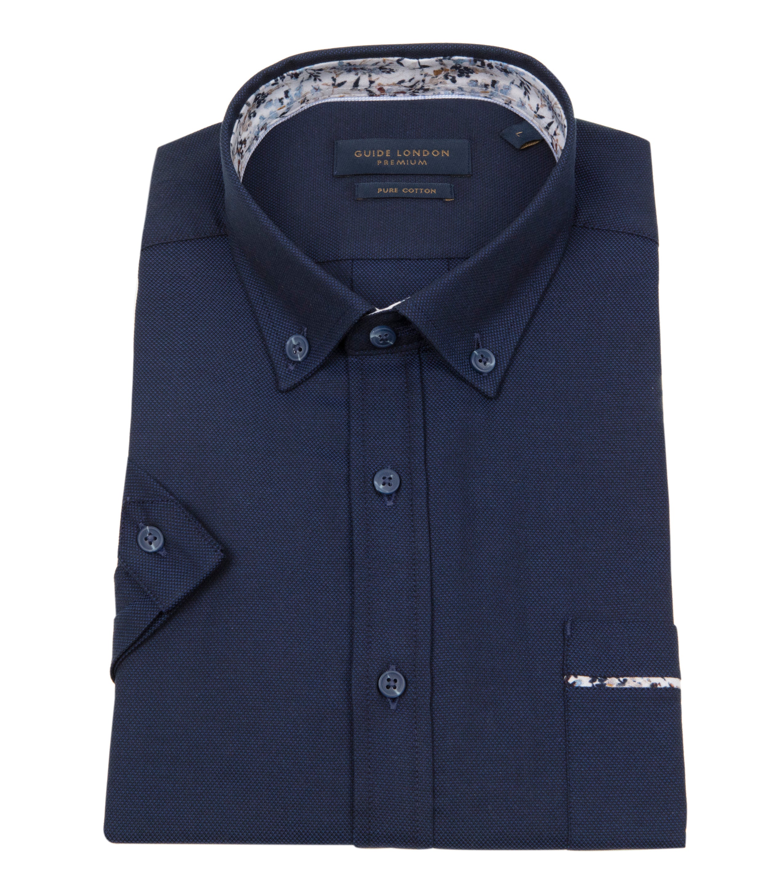 Versatile Half Sleeve Shirt with Subtle Contrast Detail