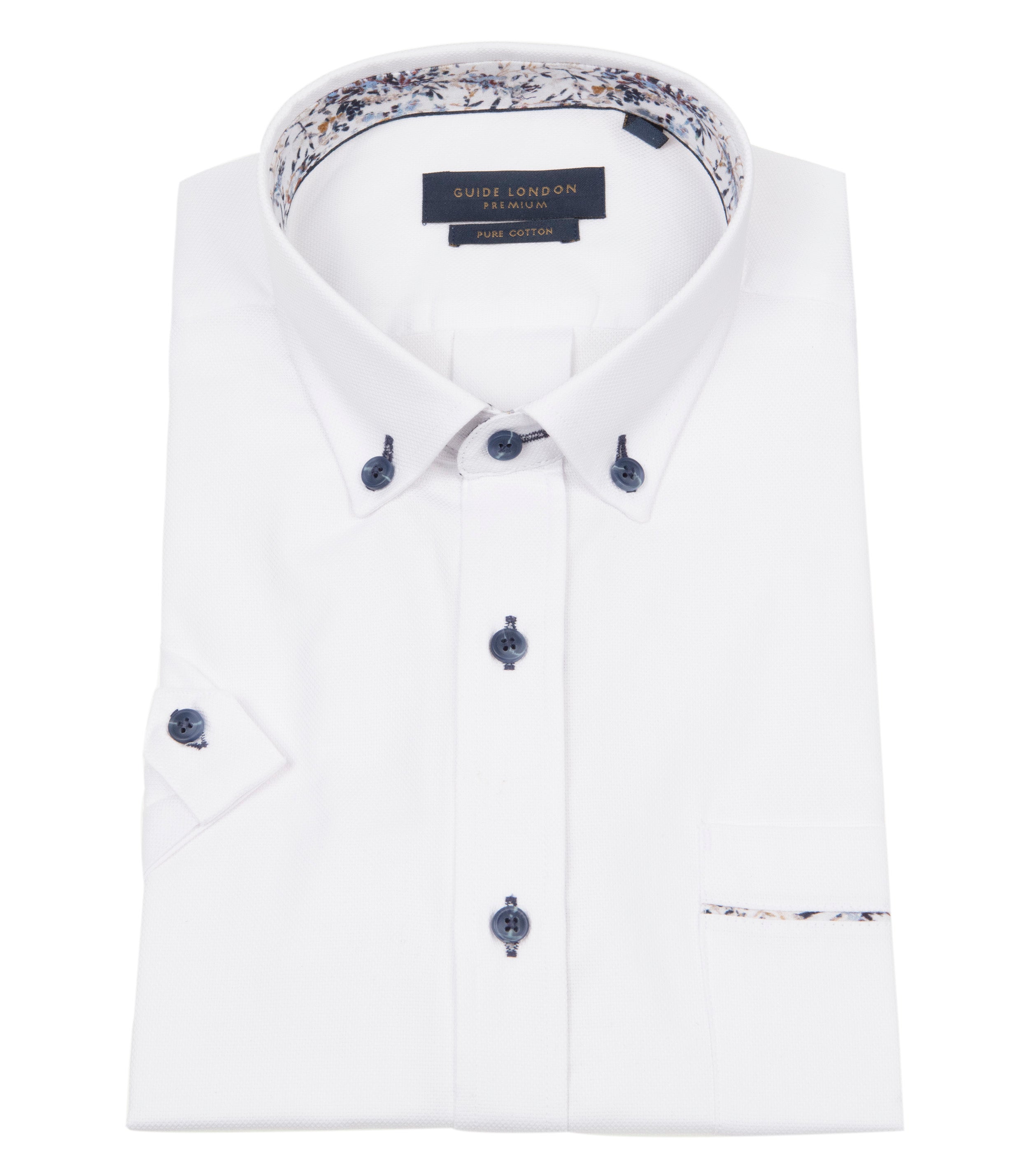 Versatile Half Sleeve Shirt with Subtle Contrast Detail