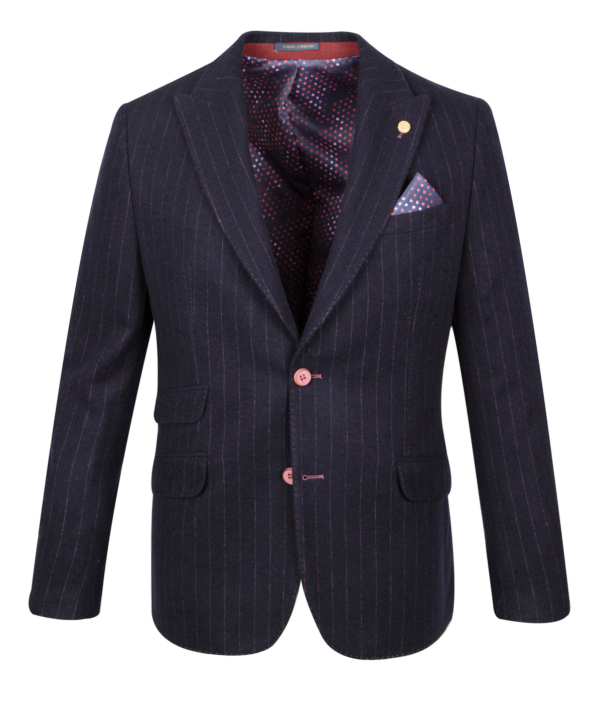 Men’s Striped Single-Breasted Blazer