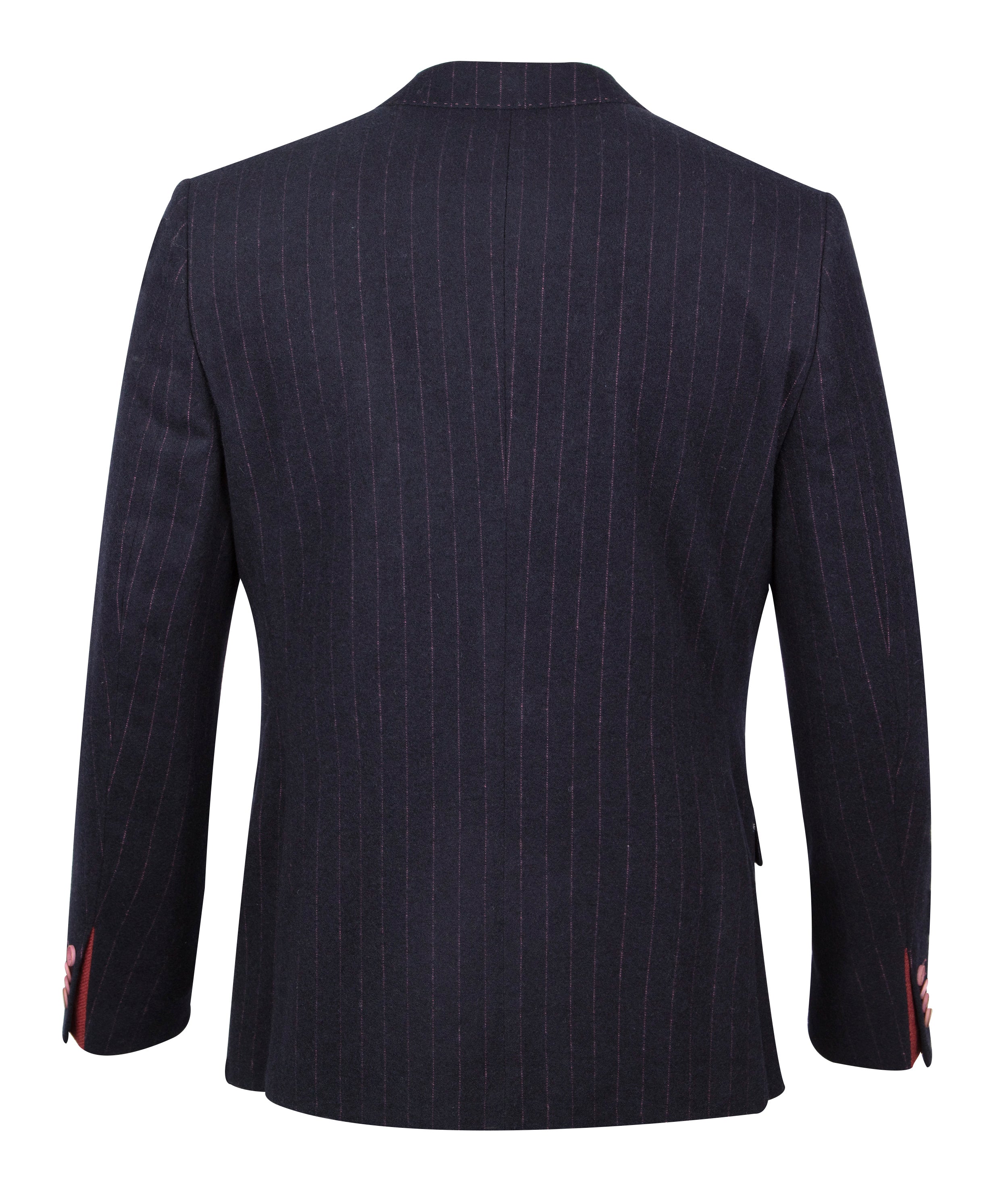 Men’s Striped Single-Breasted Blazer