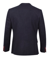 Men’s Striped Single-Breasted Blazer