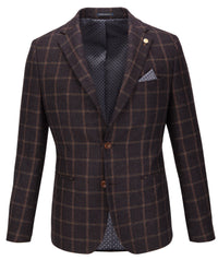 Brown Checked Jacket