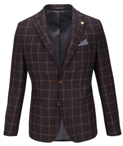 Brown Checked Jacket
