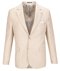 Modern Blazer in Sky and Tan