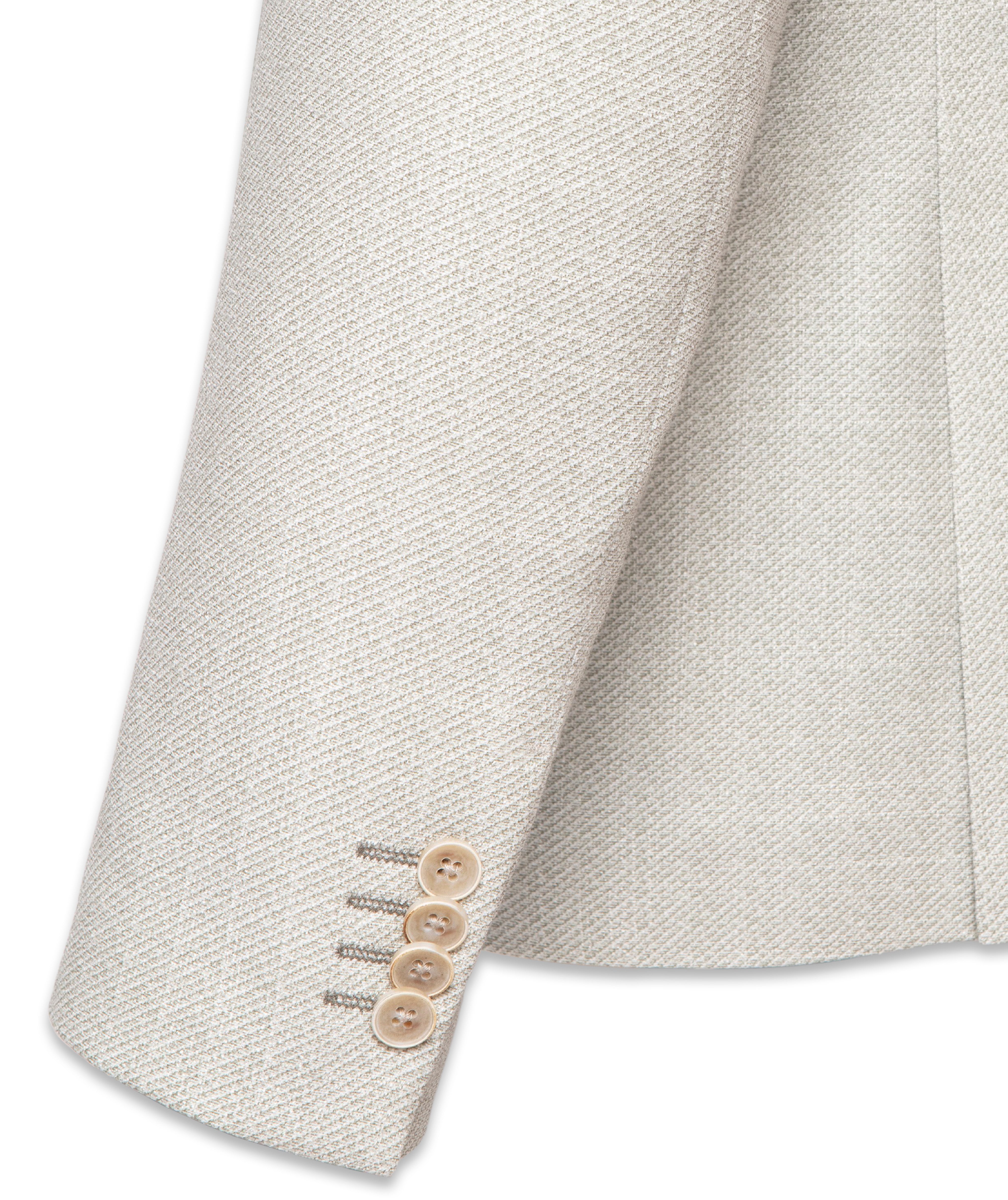 Printed Twill Blazer in Soft Green