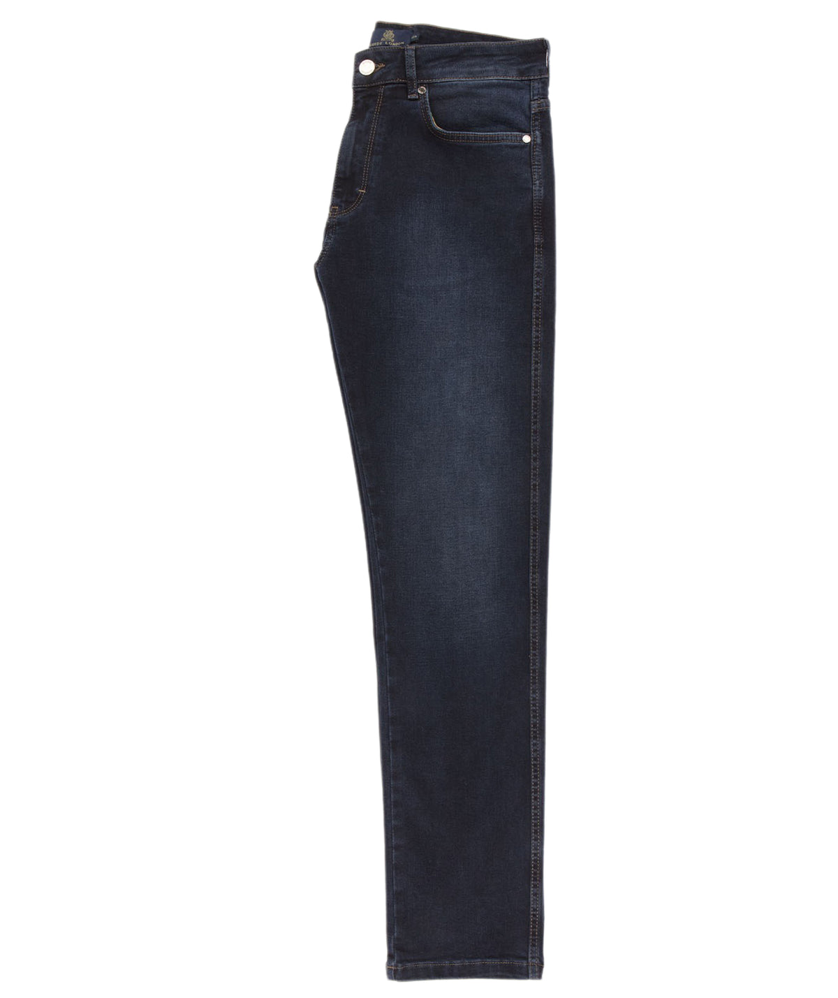 Slim fit indigo sandblast denim jean