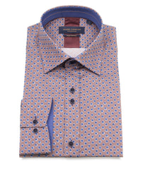 Polka Dot & Circle Print Cotton Sateen Shirt