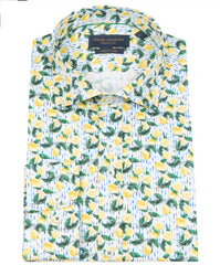 Men's Lemon Print Long Sleeve Shirt