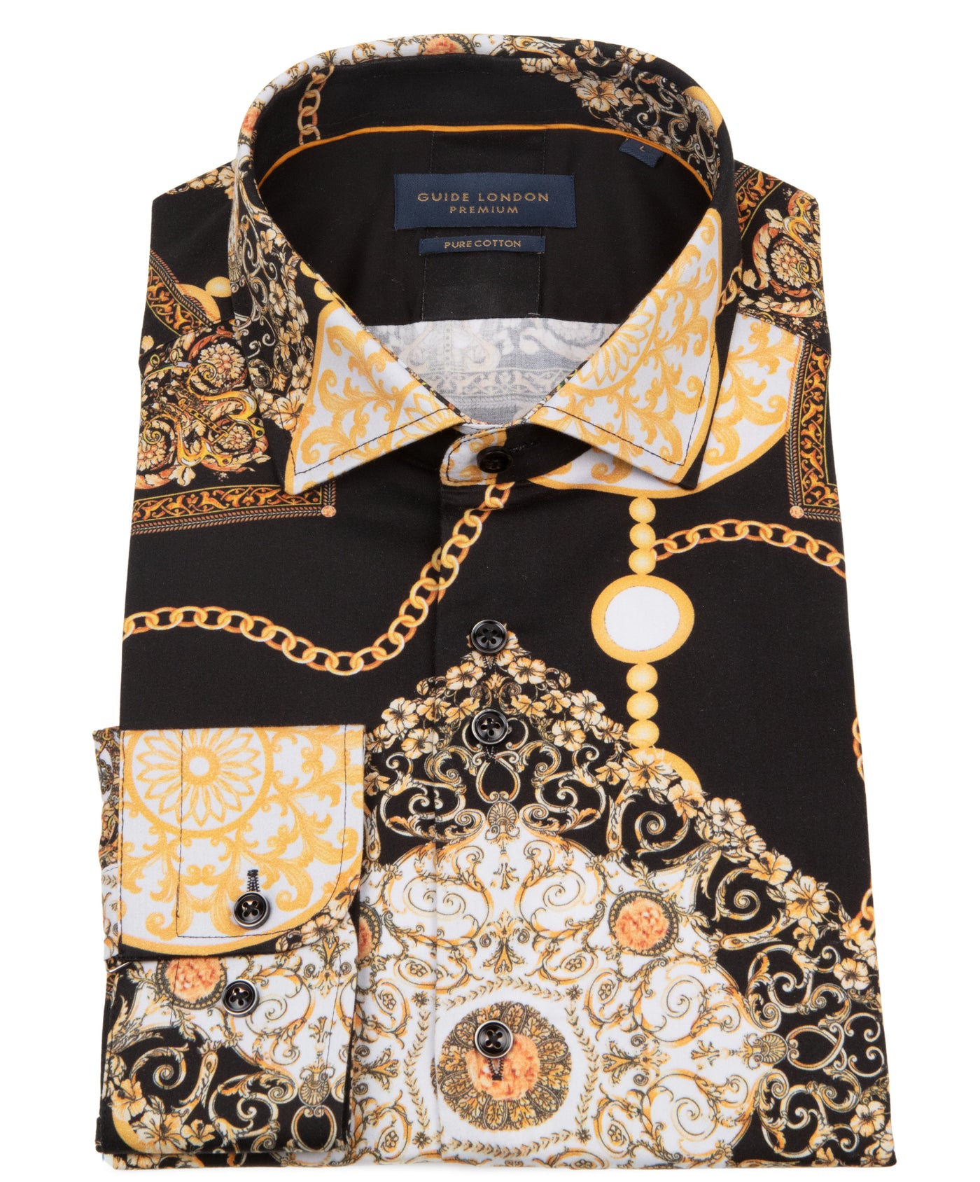 Baroque Style Long Sleeve Cotton Shirt